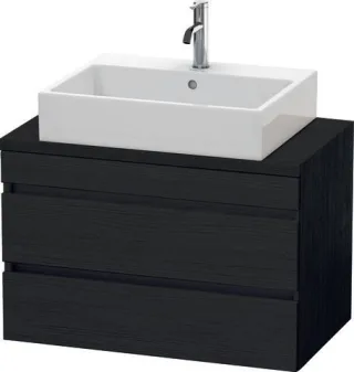 Duravit DuraStyle Konsolenwaschtischunterbau wandhängend Eiche Schwarz Matt 800x478x512 mm - DS53070 DS530701616