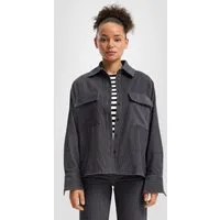QS Langarmbluse Bluse Cord-Overshirt mit Brusttaschen