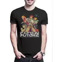 Urban Backwoods Print-Shirt Future Crew Herren T-Shirt TV Anime Manga Captain Eighties Achtziger (1-tlg) Comet Grag Otto Televison