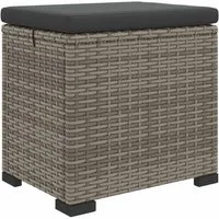 vidaXL Polsterhocker Gartenfußstütze mit Kissen 40 x 30 x 40 cm (1 St)