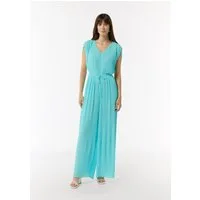 comma Jumpsuit Overall Plissee-Jumpsuit mit V-Ausschnitt