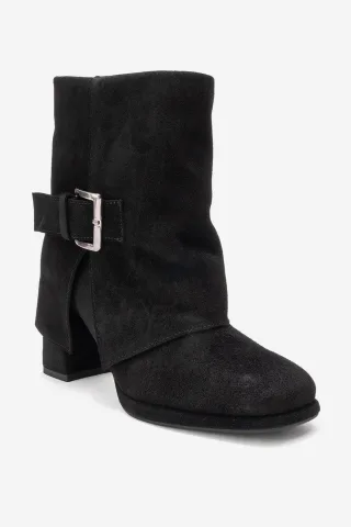 Lore Leder Blockabsatz Stiefel (Damen)