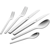 Zwilling Besteck-Set Minimale (72-tlg), 12 Personen, Edelstahl 18/10, Rostfrei, mattiert oder im Vintage Look (gehämmert)