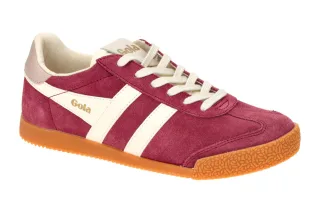 Gola CLB538DK ELAN Damenschuhe Sneaker rot/wei?/braun Velourleder/Mix Textil-...