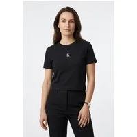 Calvin Klein Jeans T-Shirt LOGO CROPPED TEE Boxy fit mit Rundhalsausschnitt, mit Logoschriftzug