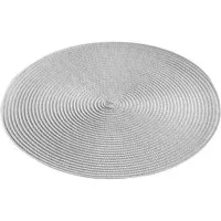 Macosa Home Platzset Tischset 4 STK. vers. Farben Kunststoff 35 cm rund Platzsets, (4er Set), Tischmatte Platzmatte Tisch-Unterlage Tischset