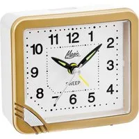 Atlanta Quarzwecker ideal für Reisen, Geschenkidee, Leuchtzeiger, Weckwiederholung, analog