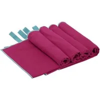 OTTO home Handtücher Leoa, diverse Größen, Sporthandtuch, Reisehandtuch, Strandtuch, Microfaser (Set, 4-St), sehr leicht, kompakt, schnelltrocknend, Mikrofaser mit Kontrastnaht