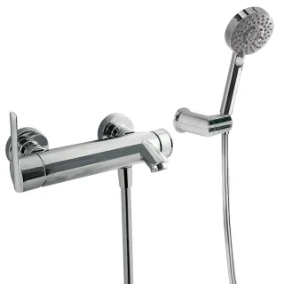 Tres Einhebel Wannenmischer Anti Kalk Handbrause: Ø 100 mm , 181474 181474