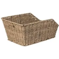 Basil Fahrradkorb Basil Hinterradkorb Cento Rattan Look seegras 47x34x22 cm