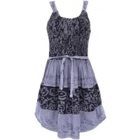 Guru-Shop Midikleid Besticktes indisches Minikleid Boho chic,.. alternative Bekleidung