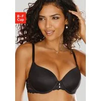 LASCANA Schalen-BH mit Bügel und hübschem Spitzenrücken, sexy Dessous