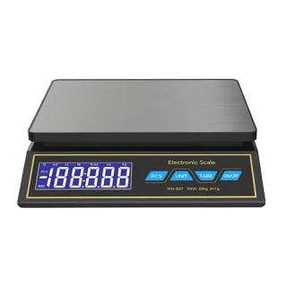 30kg 1g Digital Kitchen Scale LCD Display Rechargeable Food Weight Scale Waterproof High Precision Portable Cooking Scal