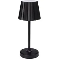Meinposten LED Tischleuchte Lampe Leuchte LED weiß schwarz Batterie Leselampe Nachttischlampe, LED fest integriert, Tageslichtweiß