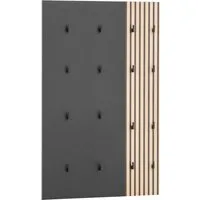 welltime Garderobenpaneel Alexa, Hakenpaneel, Made in Germany, B: 73,5 cm, Solide Verarbeitung - Dieses Produkt ist in Deutschland gefertigt