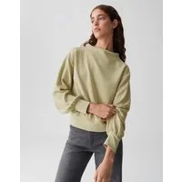 OPUS Sweatshirt GABLINA aus Modal Mix überschnittene Schulter mit Langarm, extrem weicher Griff