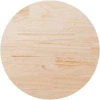 vidaXL Tischplatte Tischplatte Rund Ø80x3 cm Massivholz Kiefer (1 St)
