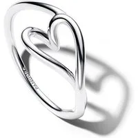 Pandora Fingerring PANDORA Herzring für Damen, 925er Silber, Essence