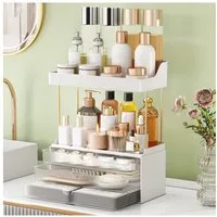 POPOLIC Make-Up Organizer Mehrschichtiges Kosmetik-Aufbewahrungsregal