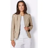 creation L Blusenblazer Leinen-Viskose-Blazer Langarm