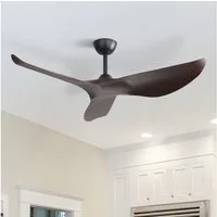 Sofucor Deckenventilator Modern Reversibler Deckenventilator mit Fernbedienung, 3‑Flügel‑ABS‑Ventilator, geräuschloser DC‑Motor für alle Räume