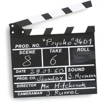 Goods+Gadgets Filmklappe Filmklappe XXL – Schreibbare Regieklappe für Filmemacher & Filme, Hollywood Deko Regie Film Klappe Regieklappe