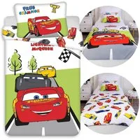 Disney Cars Kinderbettwäsche DISNEY Cars Bettwäsche Baumwolle, Reißverschluss, 100x135 + 40x60 cm