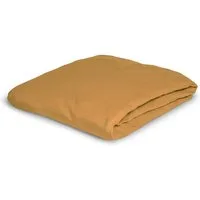 Irisette Spannbettlaken Mako-Jersey Spannbetttuch Jupiter 0008 100 x 200 cm gold, Baumwolle, Gummizug: Rundum, (1 Stück), Spannbettlaken Spannbettuch Bettlaken Spanner