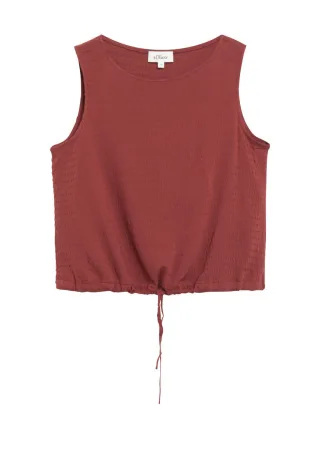 s.Oliver Red Label - Top mit Kordelzug rot - Gr. - 34