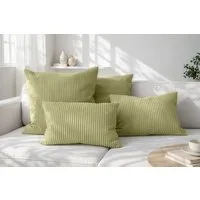 Amilian Dekokissen Sofakissen Cord-Optik 4er Set mit Füllung 2x 40x40 + 2x 35x45 cm, mit Füllung, Hotelverschluss, formstabil