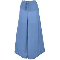 Guru-Shop Relaxhose Boho Hosenrock, weite Sommerhose aus Krepp.. Ethno Style, alternative Bekleidung