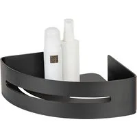 WENKO Eckregal Turbo-Loc® Modell Bivio, aus Aluminium für Shampoo, rostfrei, Befestigen ohne Bohren