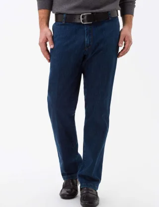 Eurex by Brax Herren Chino Style JIM, denim blau, Gr. 335U