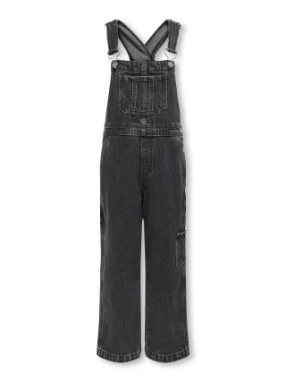 KIDS ONLY - KOGDAFFY CARPENTER OVERALL DNM AZG washed black - Gr. - 158