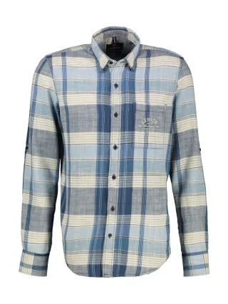LERROS - BUTTON DOWN crispy blue - Gr. - L