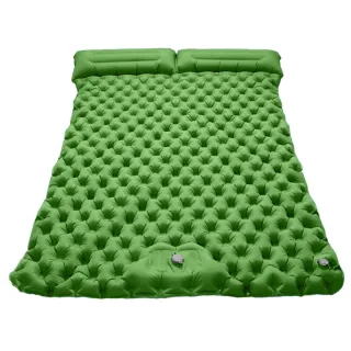 Xmund Outdoor Camping Mat Double Sleeping Mat Inflatable Air Mat with Pillow Extra Wide Sleeping Pad Ultralight Folding