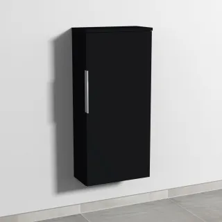 Sanipa 3way Mittelschrank mit 1 Tür, Schwarz-Matt, UF17108 UF17108