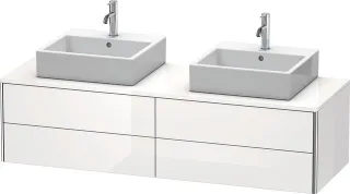 Duravit XSquare Konsolenwaschtischunterbau wandhängend Weiß Hochglanz 1600x548x400 mm - XS4917B2222 XS4917B2222