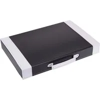 GRÄWE Besteckkoffer GRÄWE Koffer schwarz/weiß leer für 30-tlg. Besteck, Kunstleder