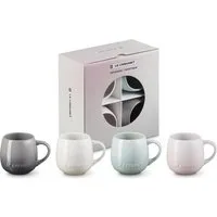 LE CREUSET Becher LeCreuset Becherset 4-teilig 320ml Coupe Steinzeug, Steinzeug