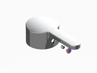 Keuco Griff Ersatzteil ARM 50100 kpl. verchromt zu 51671/51672, 50100010303 50100010303