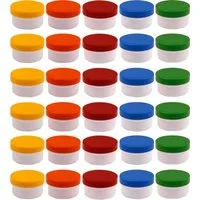 Doserie Kuhn Dose für Salben, Cremes oder Kleinigkeiten (Füllvolumen 6 ml, Höhe 17 mm, 30 St., Salbendosen mit passenden Deckeln), Salbentiegel, Salbenkruke, Cremedose