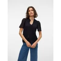 Vero Moda Spitzenshirt VMHONEY LACE S/S TASSEL TOP WVN GA