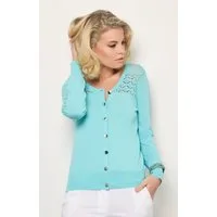Passioni Cardigan Sommer-Cardigan mit Strickdetails