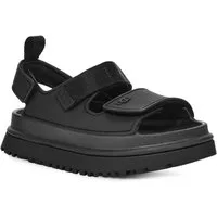 UGG K GOLDENGLOW Sandale, Sommerschuh, Poolslides, Plateauabsatz, mit Klettverschluss
