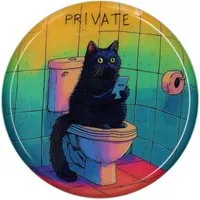 Giftcompany Dekotablett Giftcompany - Tablett Deko Schale "Love Trays" Katze Private D 13cm