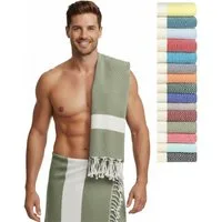 furora HOLIDAY Saunatuch Saunahandtuch Saunatuch Damen + Herren, Hamamtuch groß 100x200 XXL