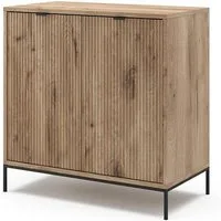 Vicco Kommode Eliza, Viking Oak, 80 x 81.2 cm mit 2 Türen (1 St)