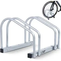 CCLIFE Fahrradständer Fahrradständer Boden für Fahrräder bis 65 mm Eisen Fahrradhalter