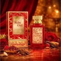 Attar & Co London Eau de Parfum Ruby Oud Classic & Intense Unisex, Rose, Safran, Geranie 100 ml, 1-tlg., Hergestellt in England, Exotisch Floriental, Süß Würzig Elegant